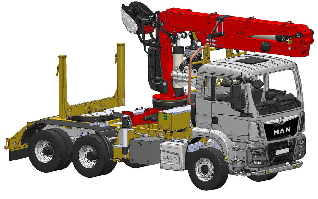 TGS 3-Achs-Langholzzug, Epsilon S290L mit Dolly