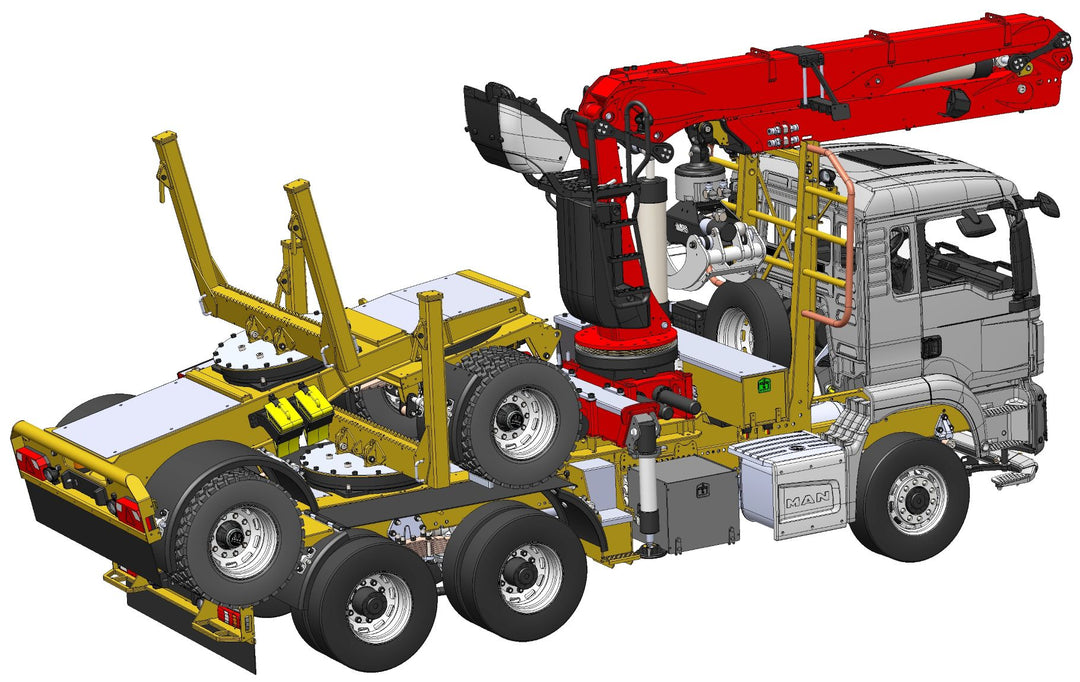 TGS 3-Achs-Langholzzug, Epsilon S290L mit Dolly