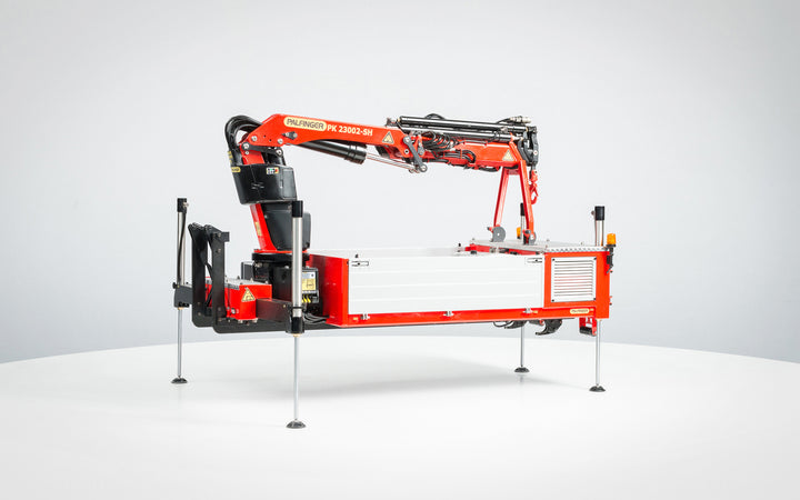 Abrollmulde mit Palfinger Ladekran Ladekran PK 23002-SH