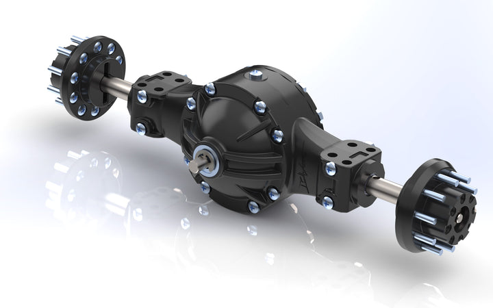 Hinterachse mit Differential