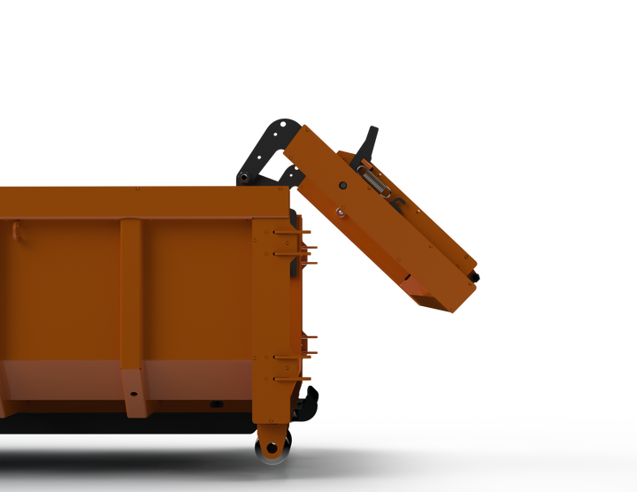 Mulde flach mit Rampe für Abrollkipper