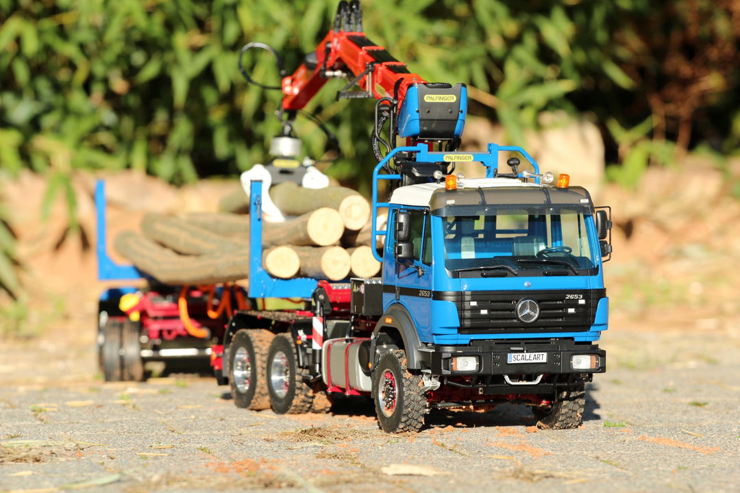 Mercedes SK 3-Achs-Epsilon S 290L Langholz mit Nachläufer 6x6