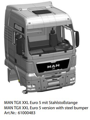 Fahrerhaus MAN TGX-XXL Euro 5 Bausatz