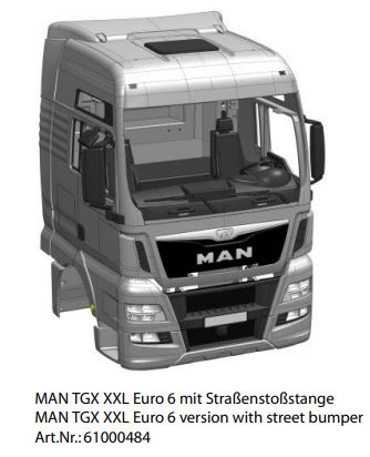 Fahrerhaus MAN TGX-XXL Euro 6 Bausatz