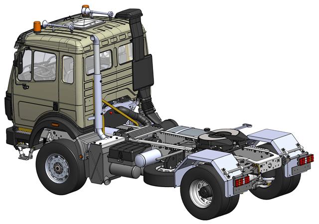 Mercedes SK 2-Achs-Sattelzumgaschine 4x2