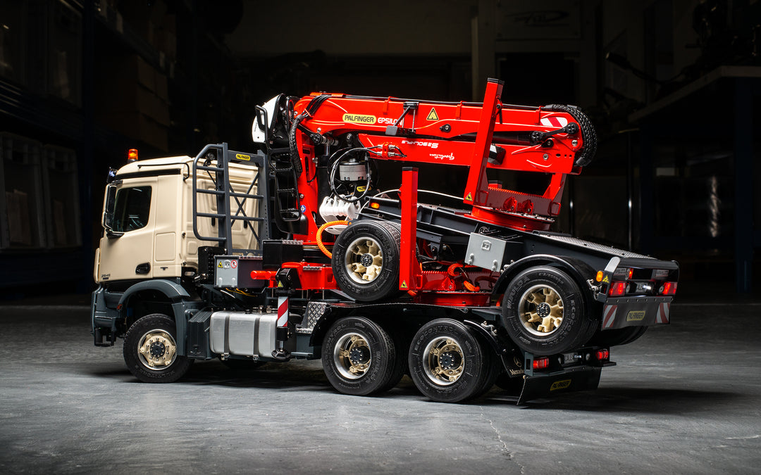 Arocs 3-Achs-Langholzzug Epsilon S290L mit Dolly