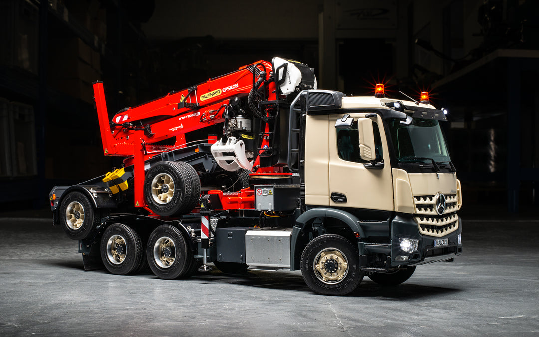 Arocs 3-Achs-Langholzzug Epsilon S290L mit Dolly